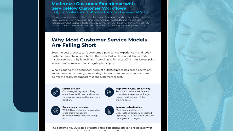 Customer Service One Pager