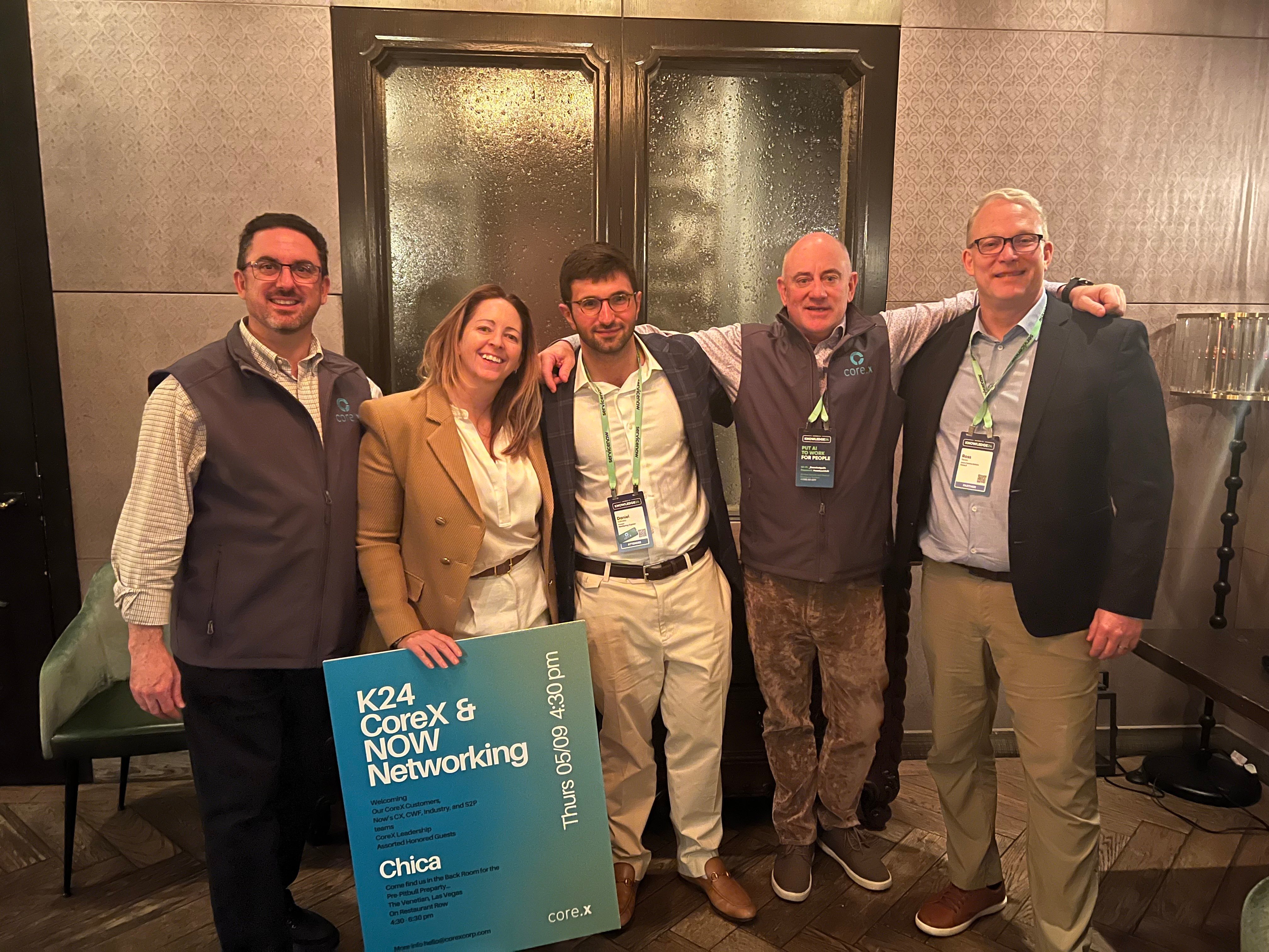 CoreX founding members appear together at Knowledge 2024 (K24).